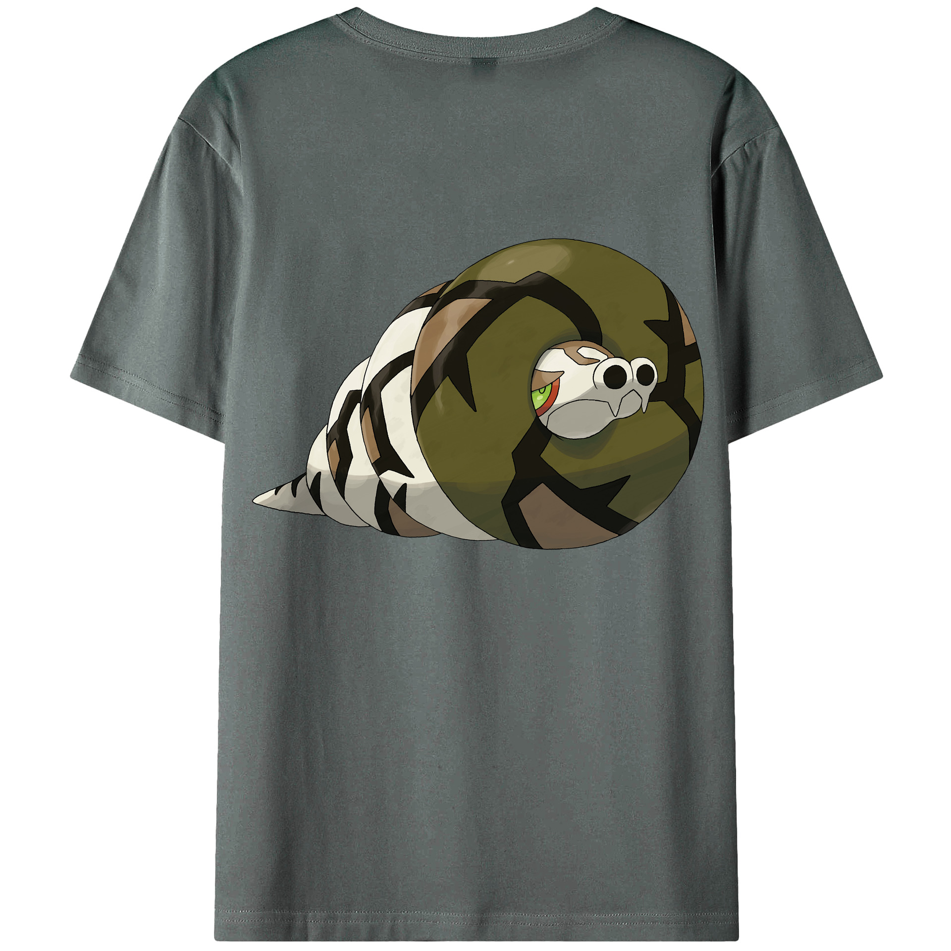 （画像用） ポケットモンスター Pokémon 綿100％ メンズ半袖Tシャツ（バックプリント） 通気性